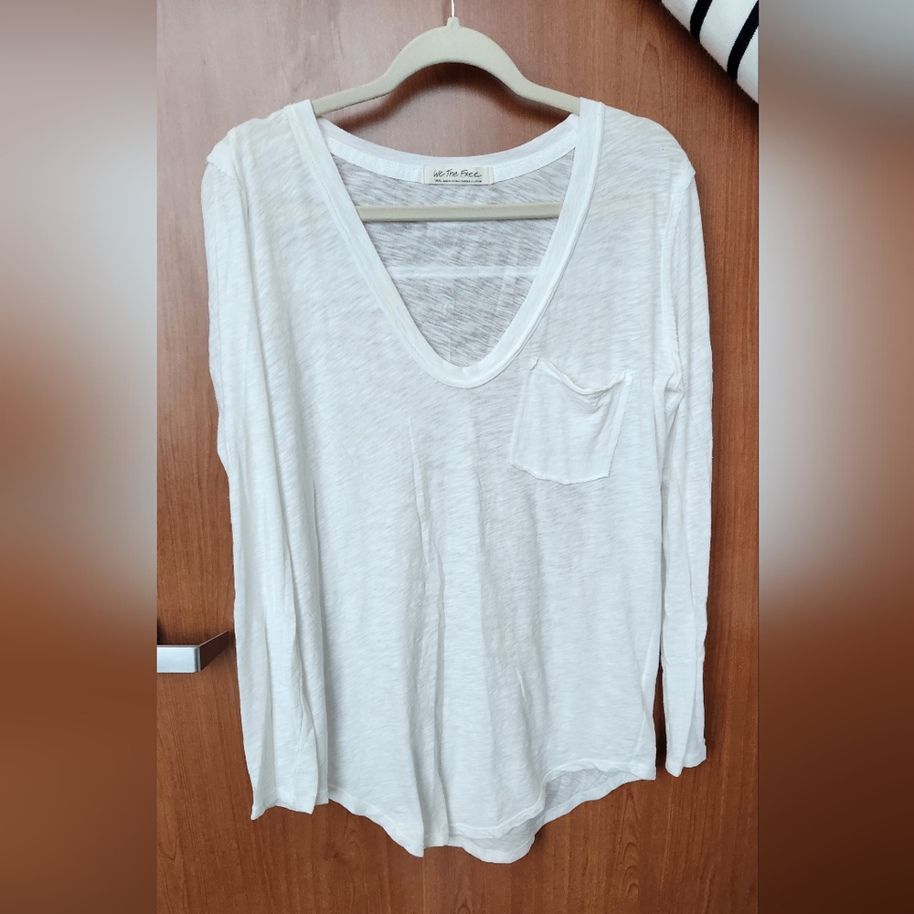 Free People Betty Long Sleeve T-Shirt Size Small